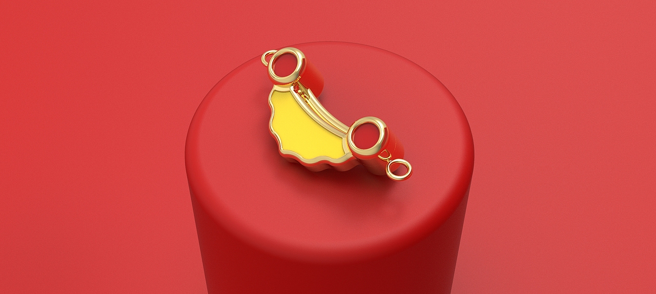 故宫“一砖一瓦”主题贵金属首饰设计