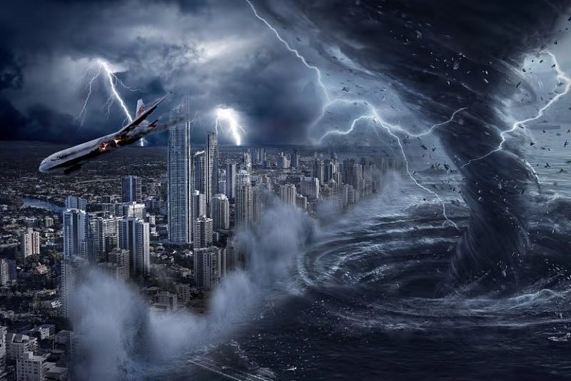 龙卷风袭击的城市|平面|海报|柳絮泡泡_原创作品-站酷(zcool)