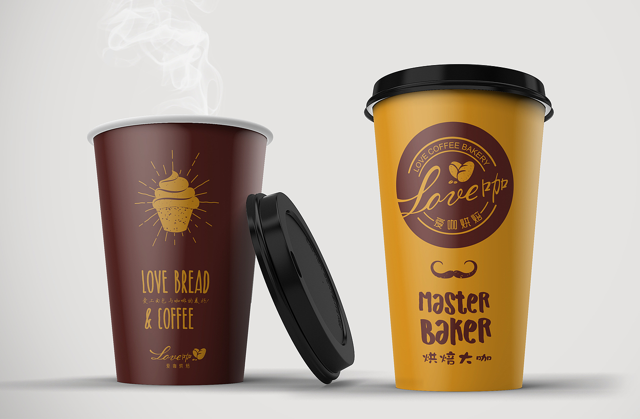 墨艺堂设计——爱咖烘焙（图ZMTE2MzgyODYw） - 品牌 - 站酷设计师墨意堂原创素材 - 站酷ZCOOL