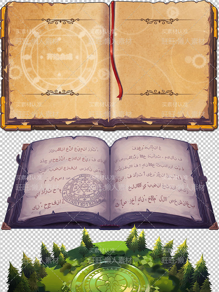 羊皮纸/书本系列（图ZMjkxMTc1MDEy） - 游戏UI - 站酷设计师果果叫如果的果原创素材 - 站酷ZCOOL