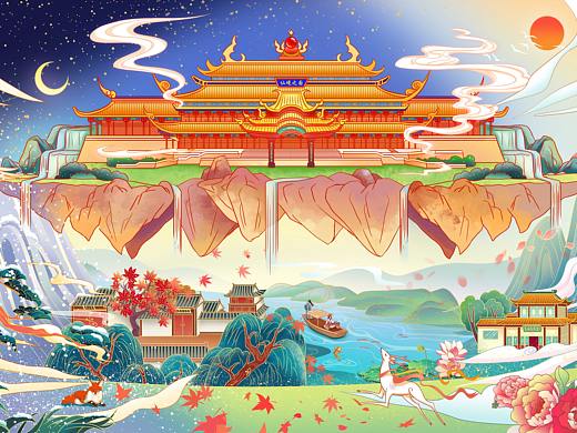 国潮插画