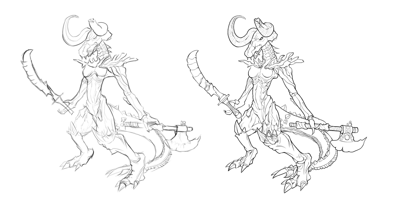 怪物（图ZMjg0NTQ2NjY4） - 创作习作 - 站酷设计师张子午插画原创素材 - 站酷ZCOOL