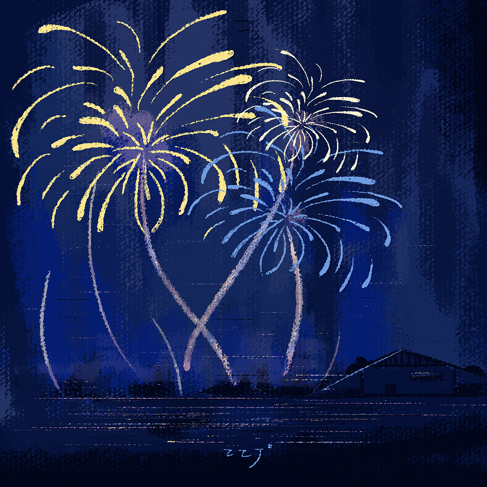 花火|插画|商业插画|朱朱大人_原创作品-站酷zcool