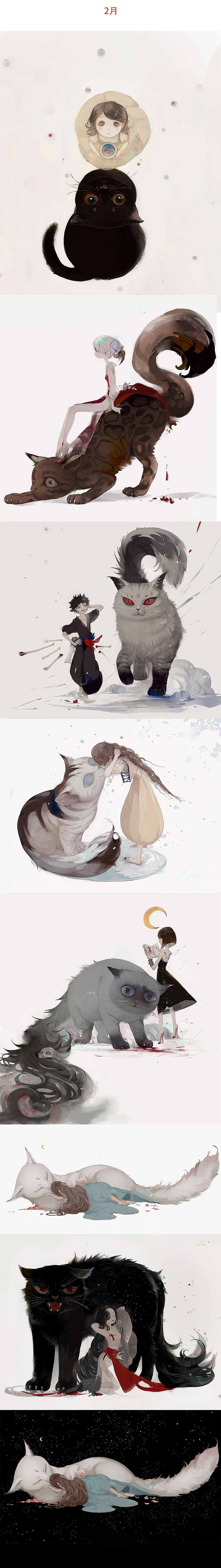 2019年插画总结（图ZMTg4MzE0NTAw） - 商业插画 - 站酷设计师舞小仙原创素材 - 站酷ZCOOL