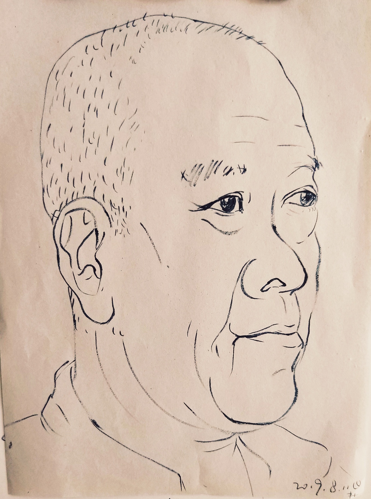 阿杜手绘阿杜速写大师速写人体速写肖像画速写艺术速写