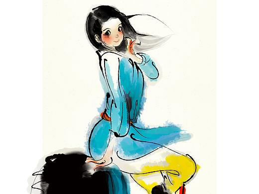 崖间少女