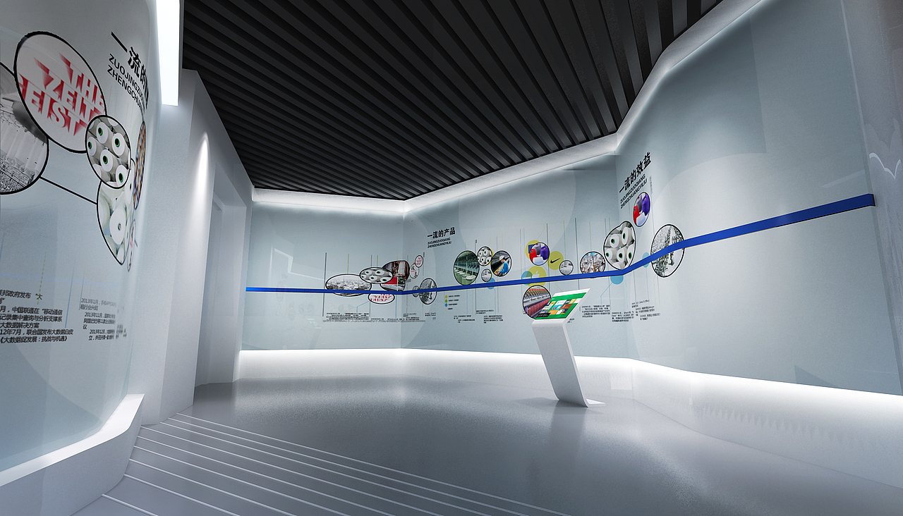 西纺集团陈列室展陈设计方案（图ZMjA1NDY4NzE2） - 展陈设计 - 站酷设计师珊妞原创素材 - 站酷ZCOOL