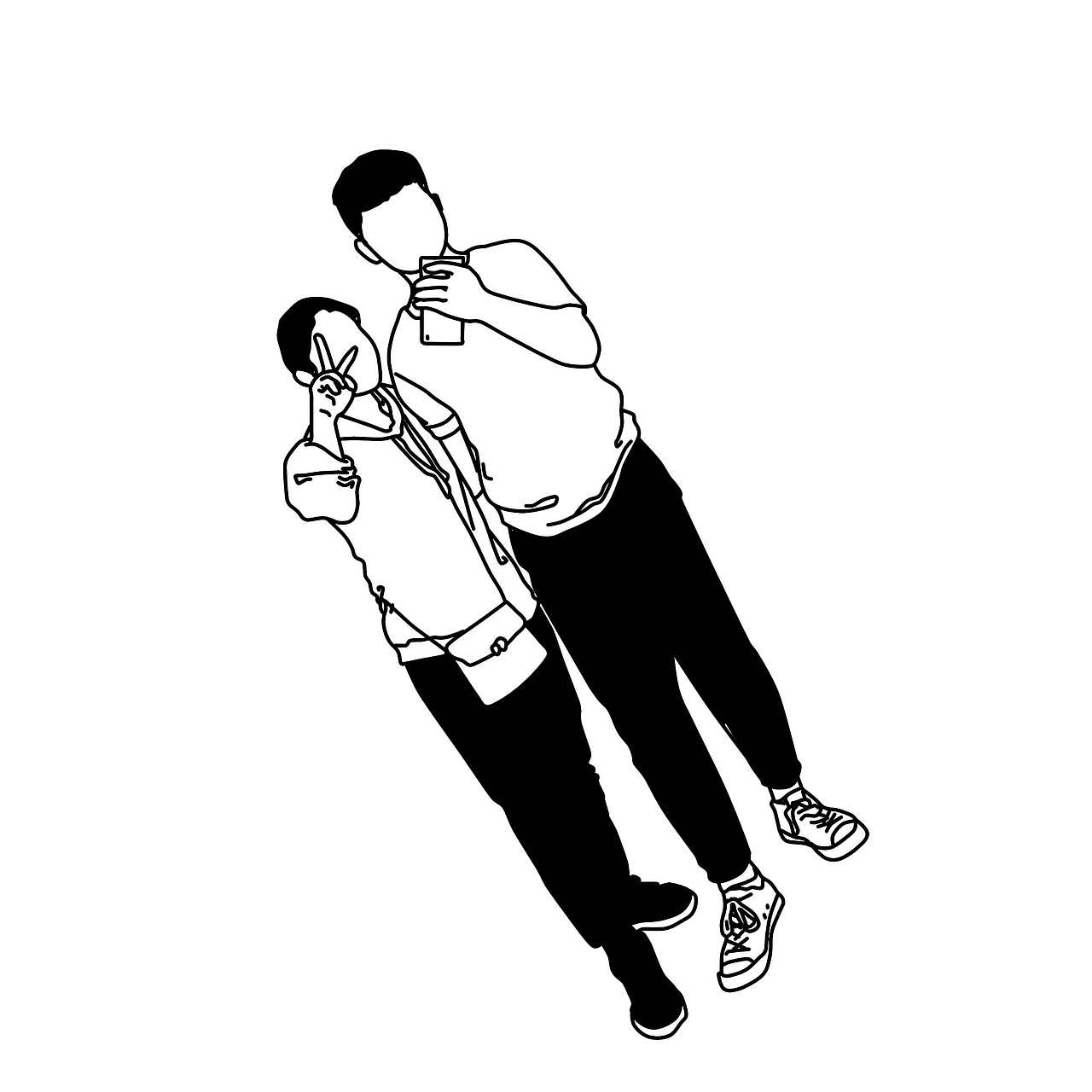 ins极简风手绘头像