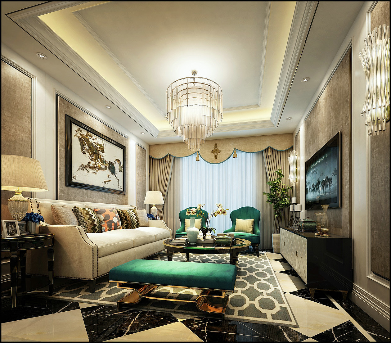 拓者欧式风格3d模型