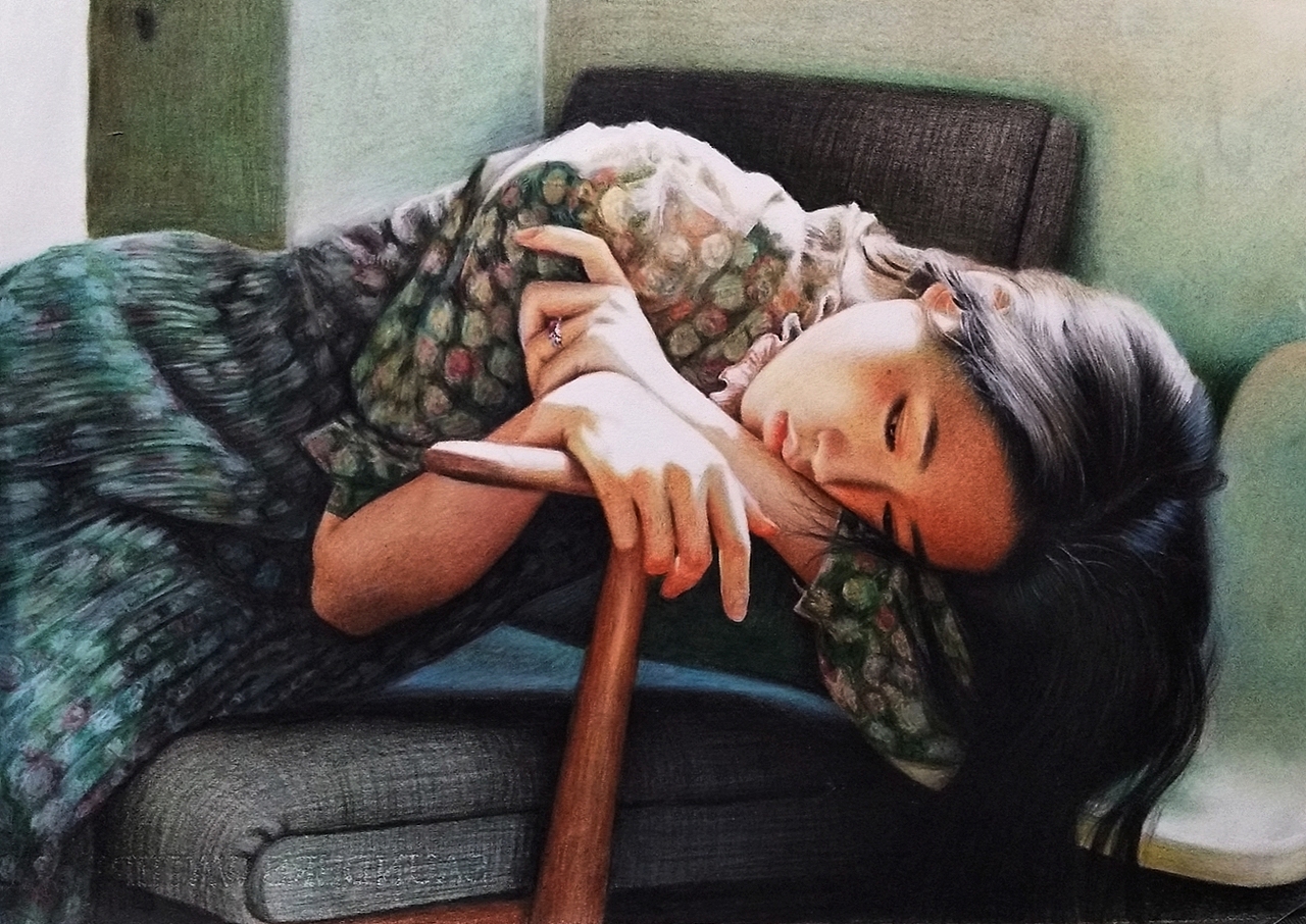 阳光下的女孩（图ZMTYwOTczNjY4） - 绘画 - 站酷设计师李胜仁原创素材 - 站酷ZCOOL