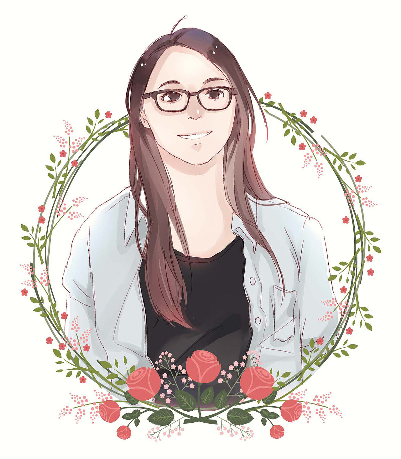 公司年会纪念品：数码绘人像52张及大合照（图ZNjkxMDE4NDg=） - 单幅漫画 - 站酷设计师井宿JIN原创素材 - 站酷ZCOOL