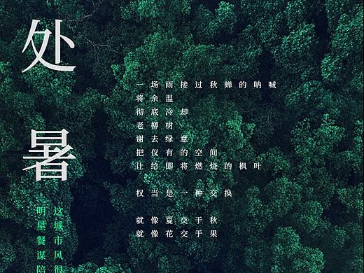 处暑 二十四节气海报
