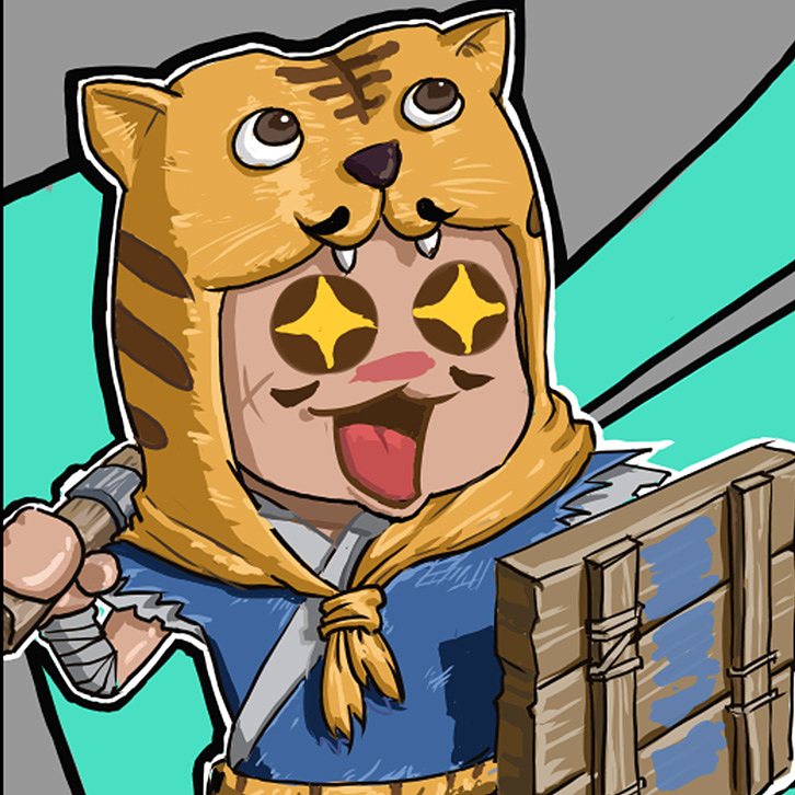 战意游戏头像设计-虎首啸山林