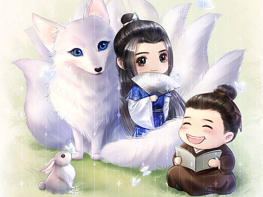 Q版封面插畫（個(gè)人主頁(yè)-ZNTU1NzI5NjQ=） - 商業(yè)插畫 - 站酷設(shè)計(jì)師征酒原創(chuàng)素材 - 站酷ZCOOL