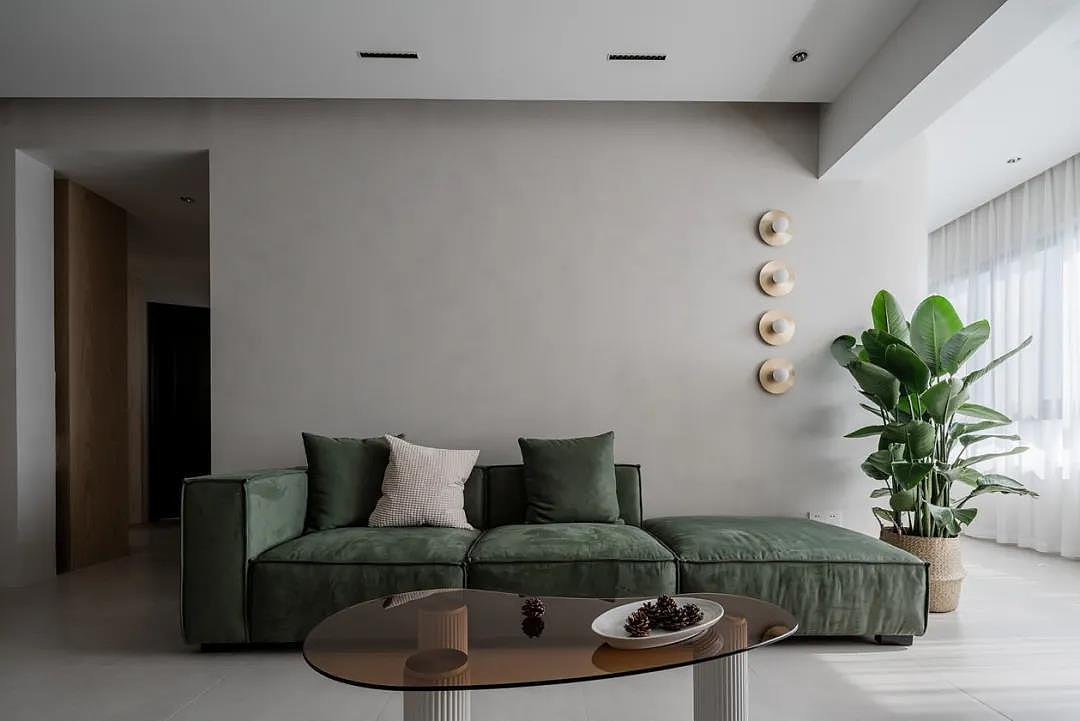 117㎡现代北欧风格新房装修，奶油质感森系清新