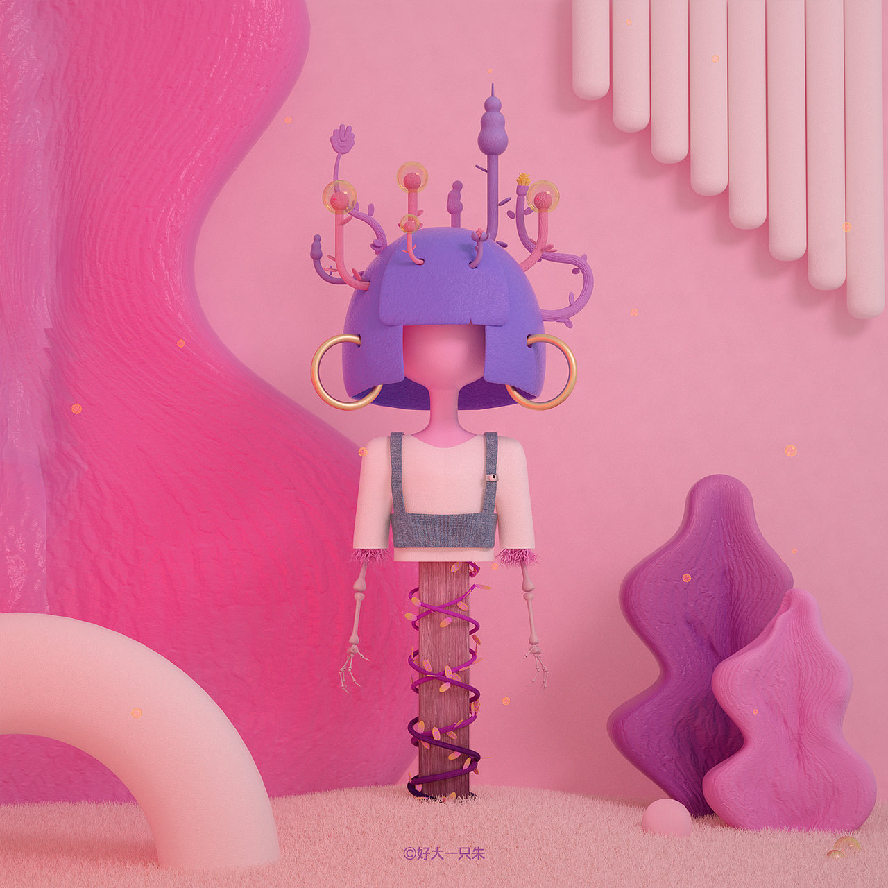 奇奇怪怪的三维角色的练习（图ZMjMyNjQ4NjI4） - 人物/生物 - 站酷设计师好大一只朱_Annie原创素材 - 站酷ZCOOL