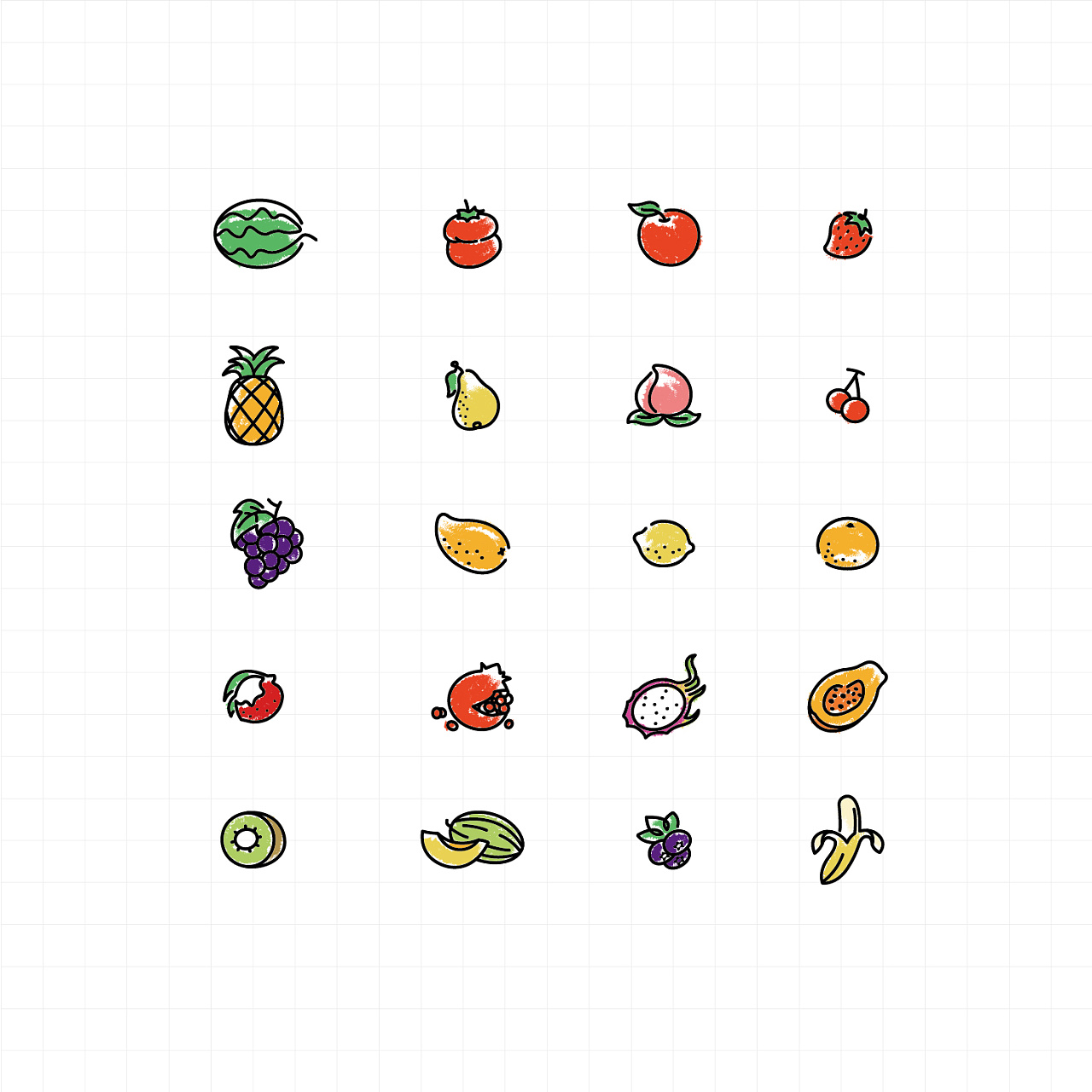 两个彩色西红柿简笔画画法图片步骤（儿童爱国绘画图片大全） - 有点网 - 好手艺