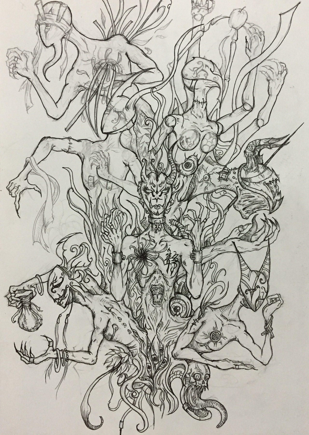 插画习作——七宗罪