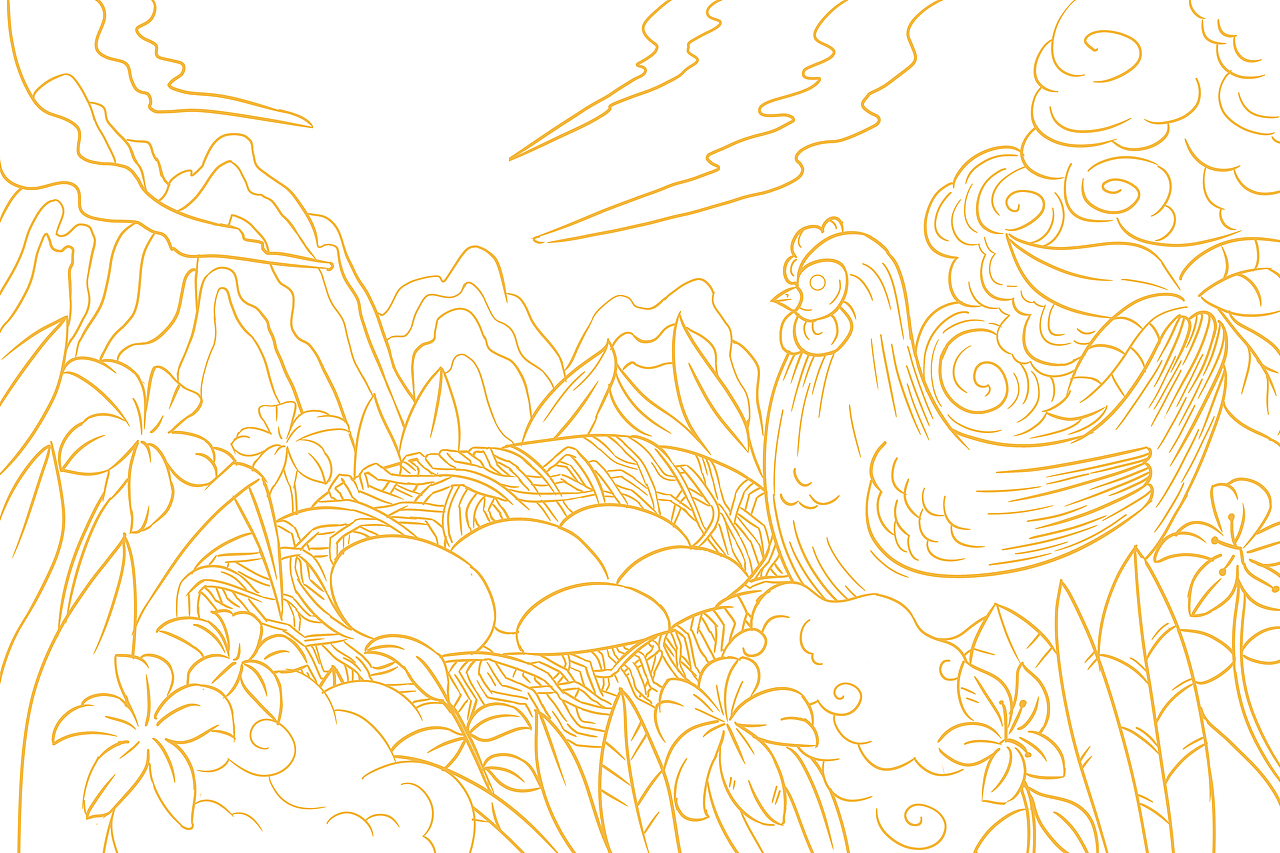 鸡蛋包装插画设计（图ZMjUzMTU3MzEy） - 商业插画 - 站酷设计师包包爱画画原创素材 - 站酷ZCOOL