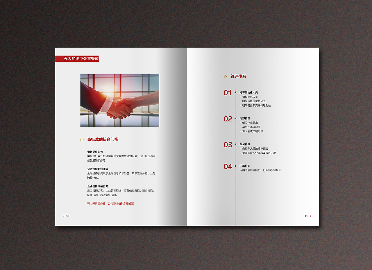 金融红色画册/手册