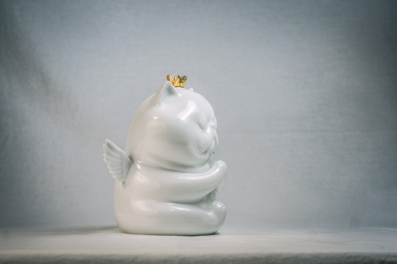 候鸟陶作品-吃货喵小鲲-陶瓷小雕塑