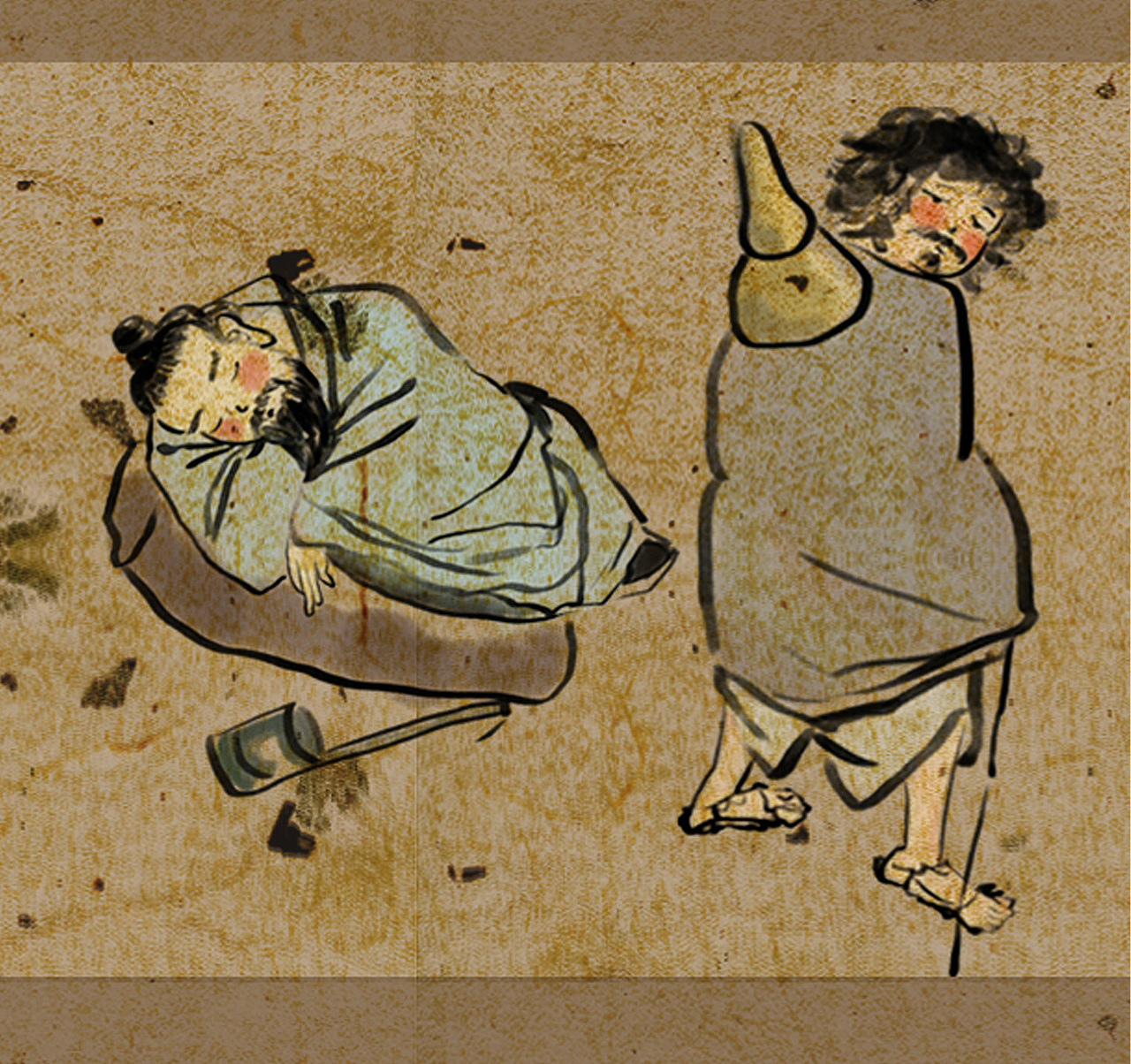 齐白石国画人物Q版 剧场（图ZMjM5NTkzNDMy） - 创作习作 - 站酷设计师困獸原创素材 - 站酷ZCOOL