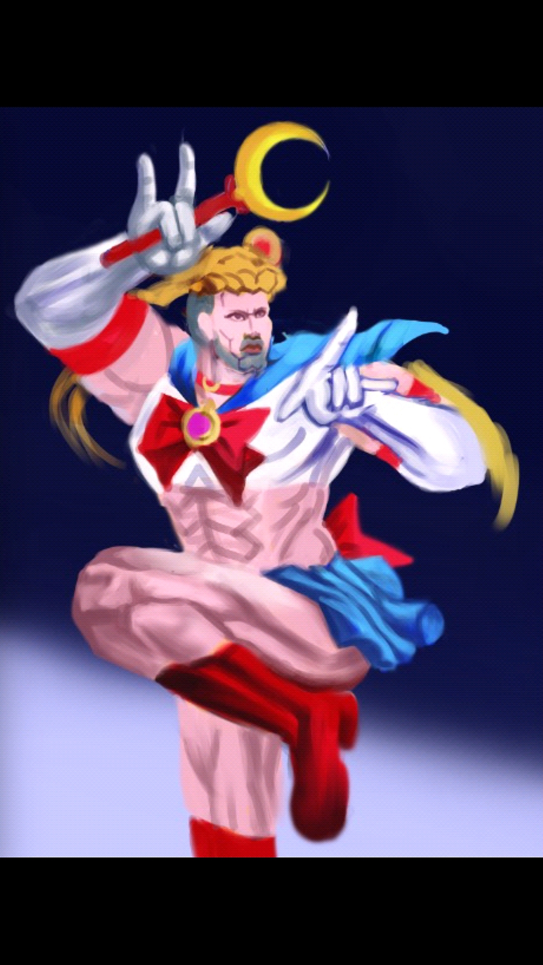 男版美少女战士|动漫|单幅漫画|会画画的蛙小绿_临摹作品-站酷zcool