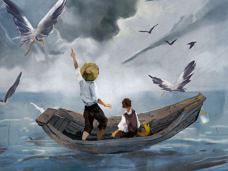 百词斩爱阅读《老人与海》