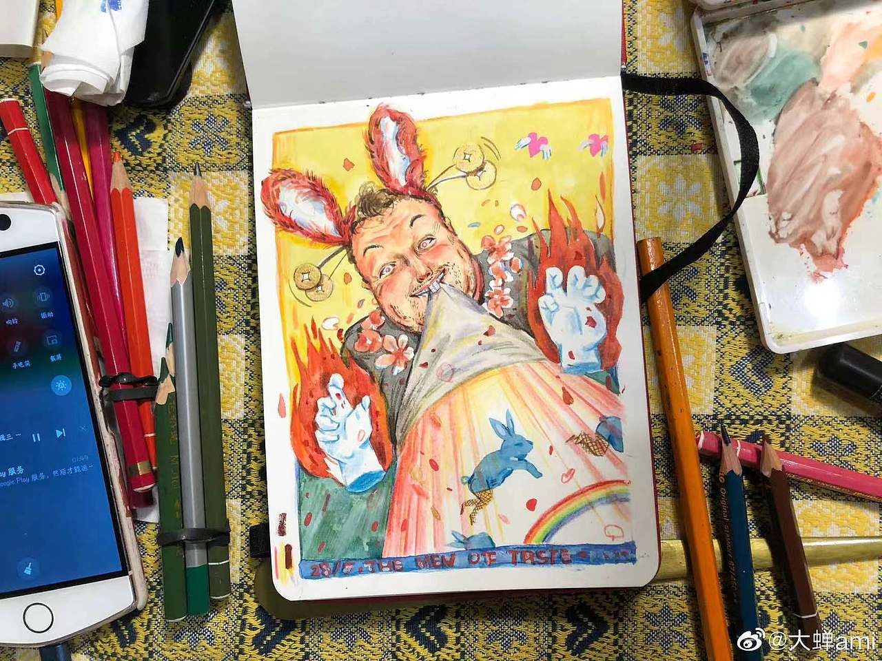 走哪儿画哪儿系列（图ZMjkzMDQ4Nzg4） - 商业插画 - 站酷设计师大蝉Ami原创素材 - 站酷ZCOOL