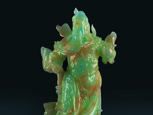 關(guān)二爺渲染練習(xí)（個(gè)人主頁(yè)-ZNDgwODM2ODg=） - 產(chǎn)品 - 站酷設(shè)計(jì)師大丶鵬鵬原創(chuàng)素材 - 站酷ZCOOL