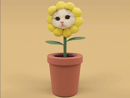 C4D猫咪动态视频