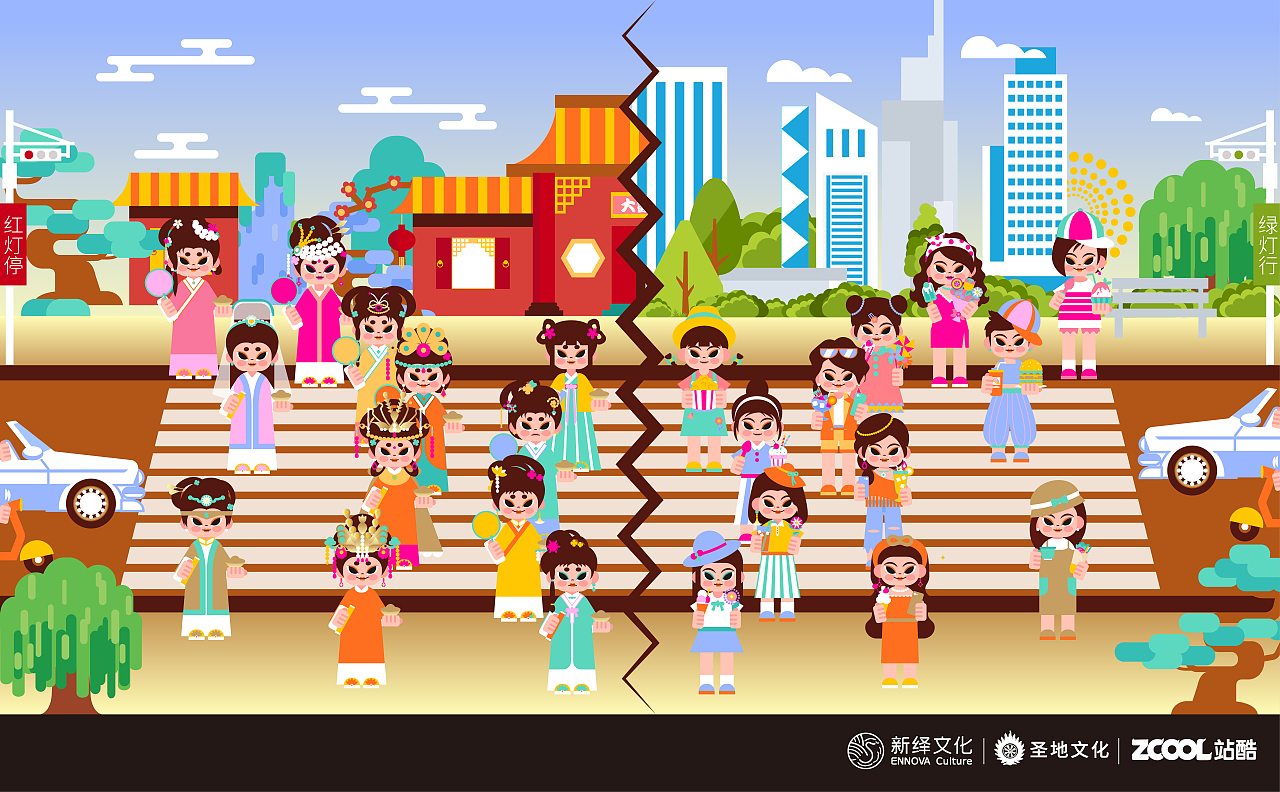 红楼现代梦（图ZMzA2NzU4OTY4） - 商业插画 - 站酷设计师云起YQ原创素材 - 站酷ZCOOL