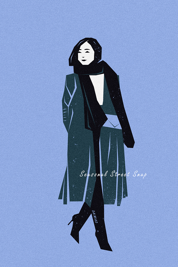 四季主题插画（图ZOTA4MTYxNDg=） - 创作习作 - 站酷设计师呆喵插画原创素材 - 站酷ZCOOL