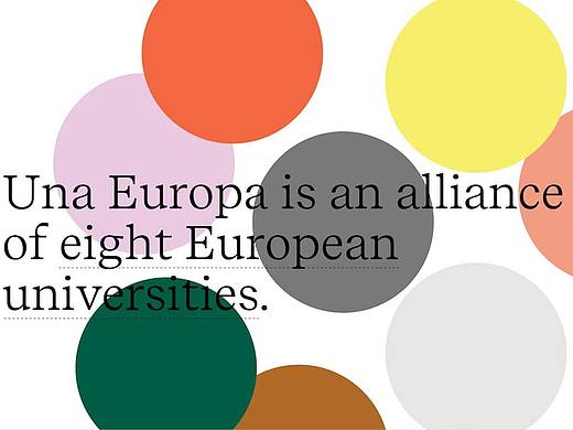 远离学界美学：欧洲顶尖高校联盟Una Europa形象识别