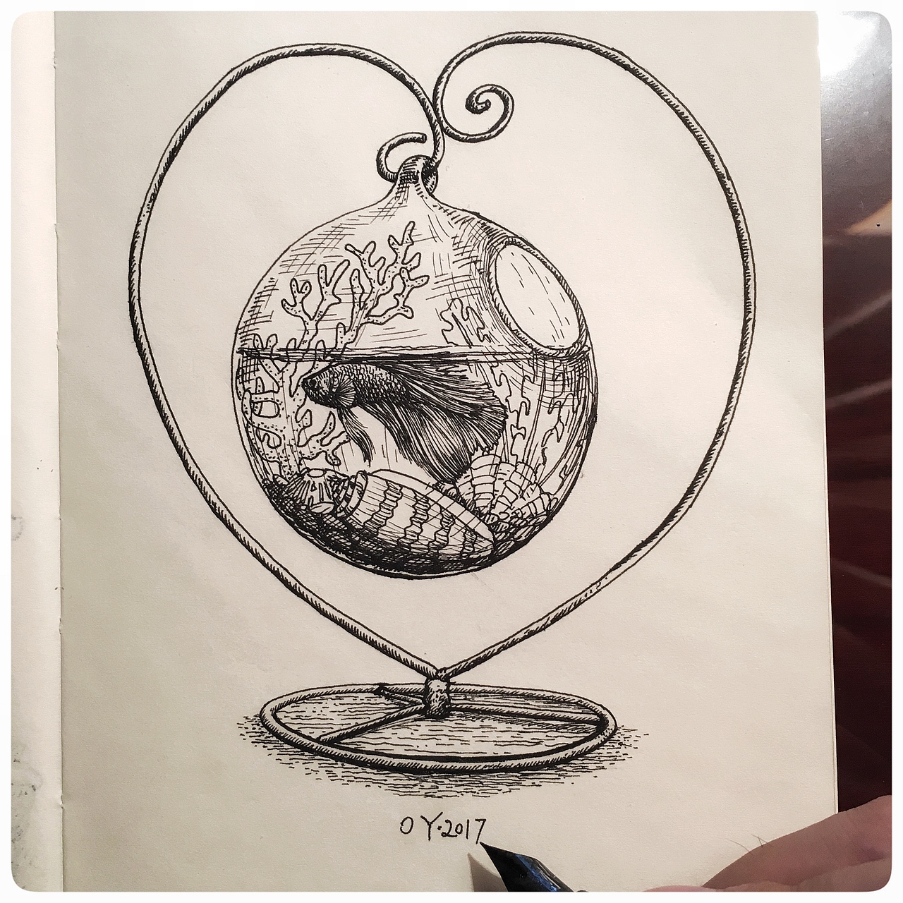 OY手绘:一天一画2017