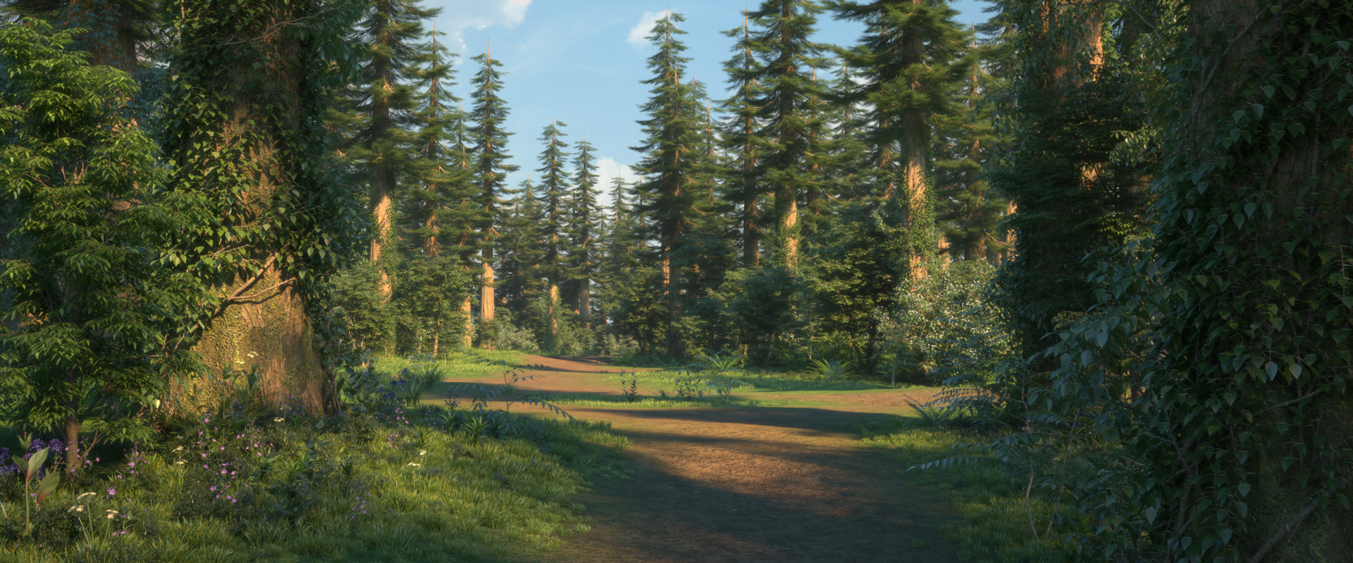 树林|三维|场景|刷碗的神 - 原创作品 - 站酷 (zcool)