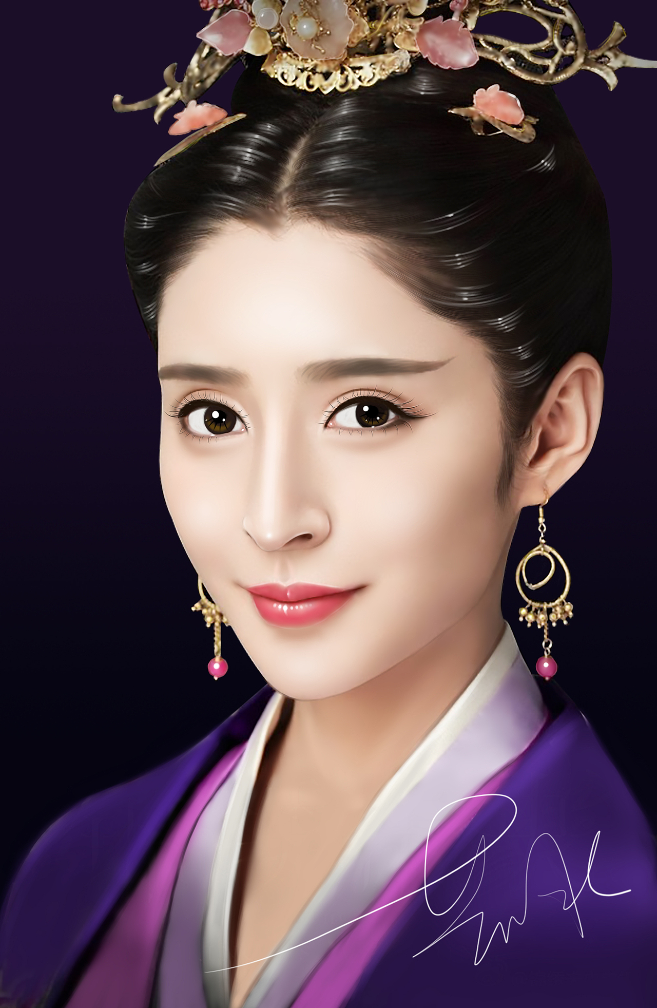 锦绣未央－手绘版（图ZNjU3MjcwMzI=） - 创作习作 - 站酷设计师huangguozhi原创素材 - 站酷ZCOOL