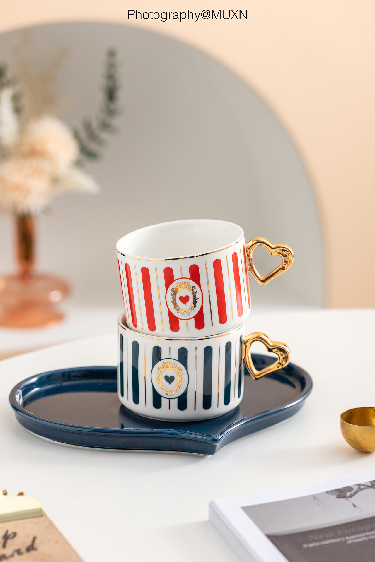 #欧式轻奢英伦风情侣杯