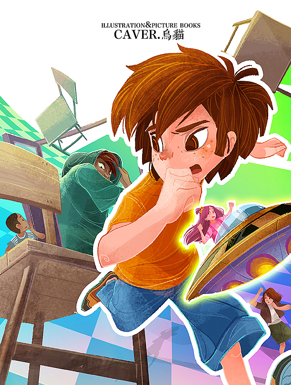 儿童文学《拇指班长》丛书插图（图ZMjkzNDMwNjA=） - 商业插画 - 站酷设计师caver乌猫原创素材 - 站酷ZCOOL