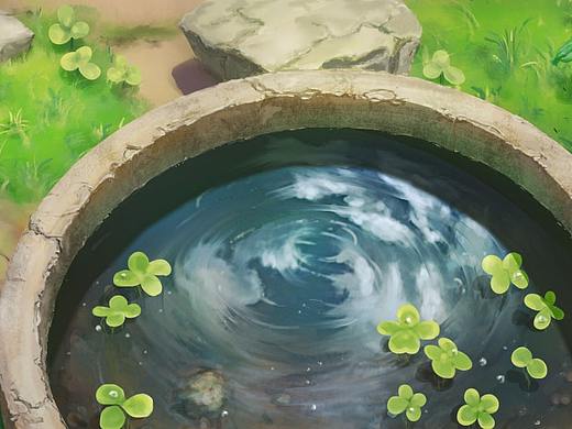 景-庭水三葉草寫實繪畫（個人主頁-ZNDUzNjg4Njg=） - 創(chuàng)作習(xí)作 - 站酷設(shè)計師醉白匸原創(chuàng)素材 - 站酷ZCOOL