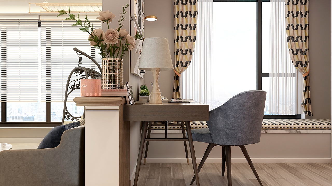 悠然|115㎡清新北欧四居（图ZMjQ4MjkwODAw） - 家装设计 - 站酷设计师CG安安耶原创素材 - 站酷ZCOOL