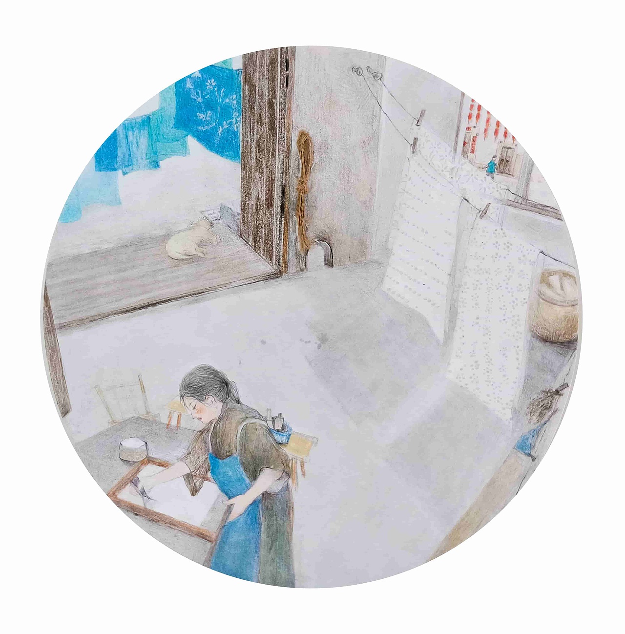 #2020青春答卷#《我与蓝印花布的邂逅》