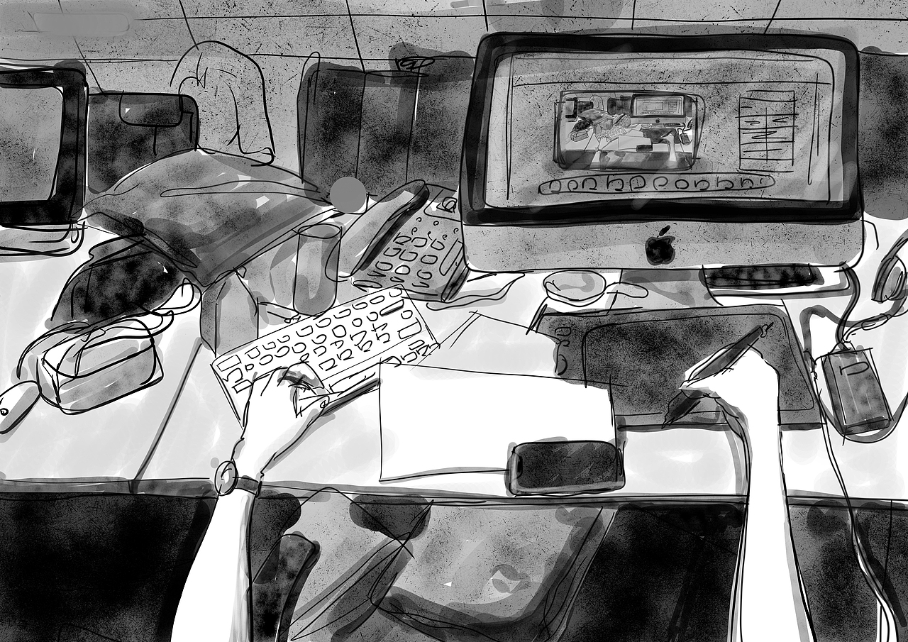 社畜日常（图ZMjMyNTQ3OTI4） - 新锐潮流插画 - 站酷设计师MrBlacki原创素材 - 站酷ZCOOL