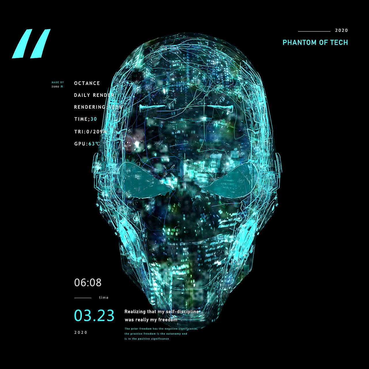 Phantom of Tech（图ZMjI2NjY4NDM2） - 其他三维 - 站酷设计师Zoro_Han原创素材 - 站酷ZCOOL