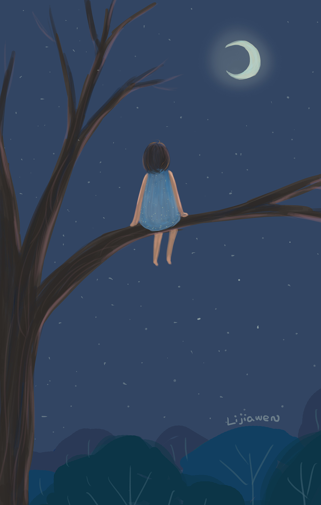 清冷的月光,它是否也会孤独
