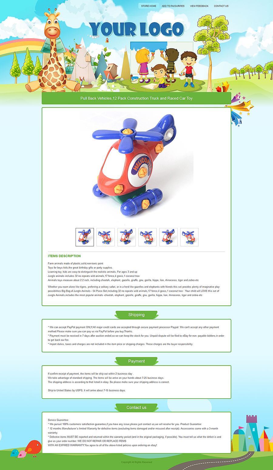 ebay详情描述模板