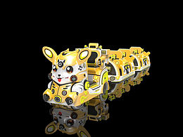 皮卡丘游樂廣場兒童火車設(shè)計