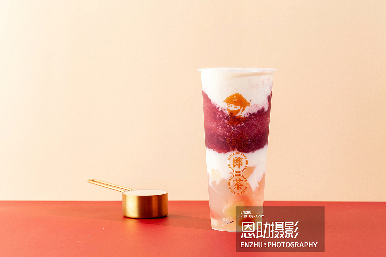 奶茶摄影 卡纸风格