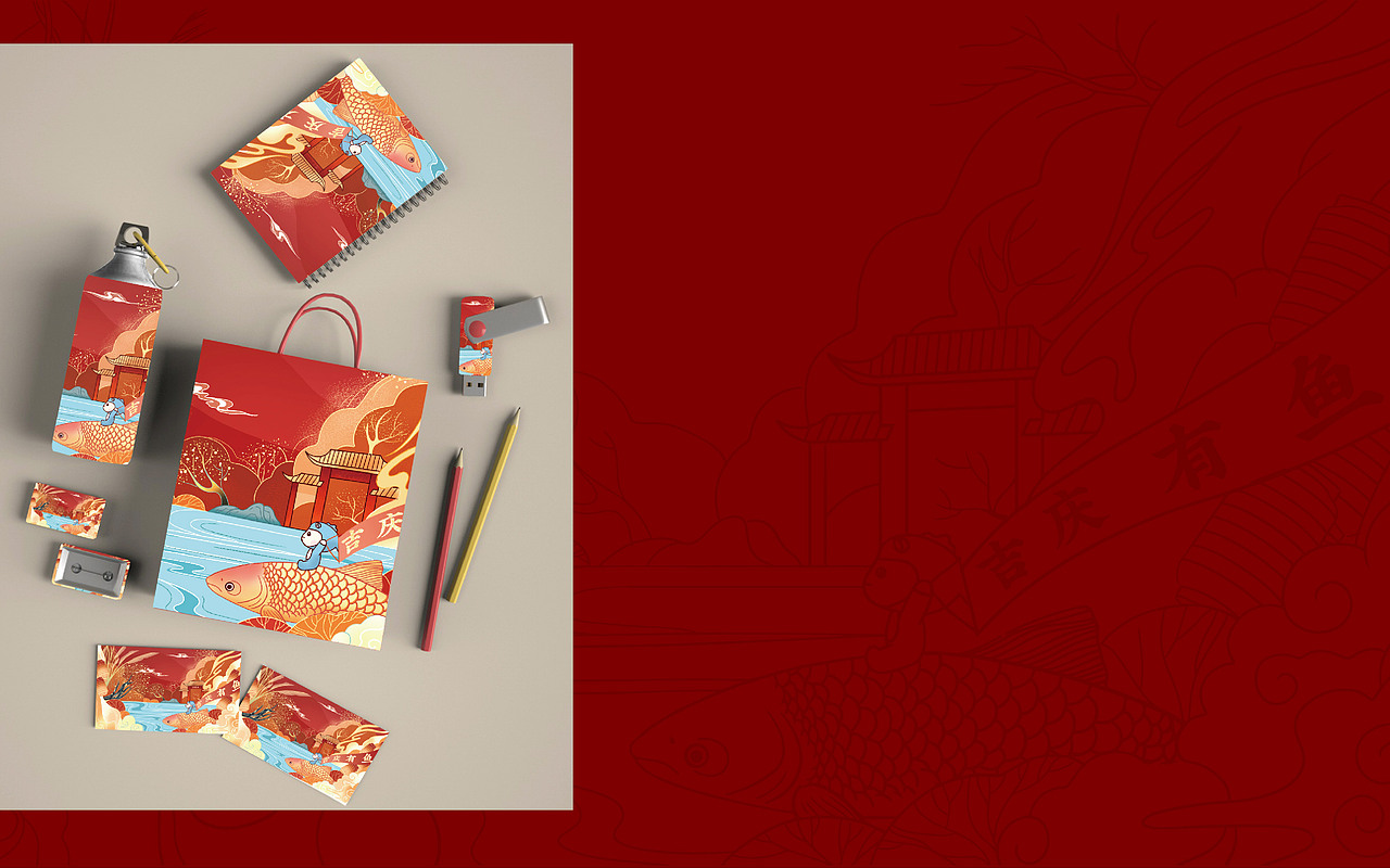 《吉庆有“鱼”》（图ZMjg4NTI1Mjg0） - 创作习作 - 站酷设计师York115原创素材 - 站酷ZCOOL