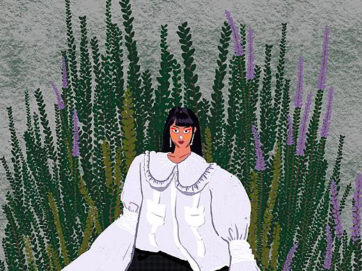 凝视（个人主页-ZNDY5NjA4OTI=） - 商业插画 - 站酷设计师月半月与半月半原创素材 - 站酷ZCOOL